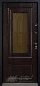 Входная дверь премиум класса с кованной решеткой  ПР №2 с отделкой МДФ ПВХ - фото №2