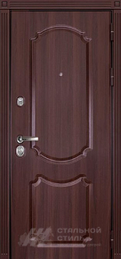 Уличная дверь для частного дома №11 с отделкой МДФ ПВХ - фото